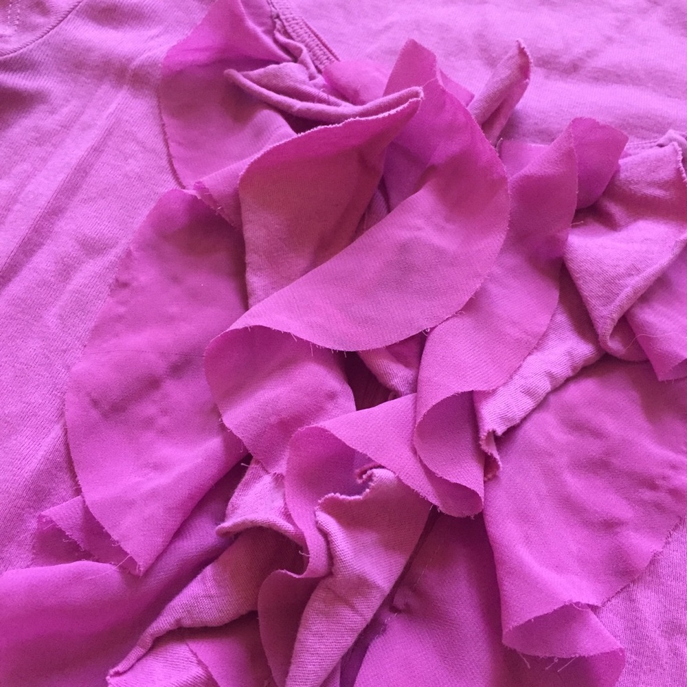 Caslon Swoopneck Ruffle Blouse Pink - Picture 7 of 7